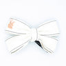 Leather Twist Bow: Snow White