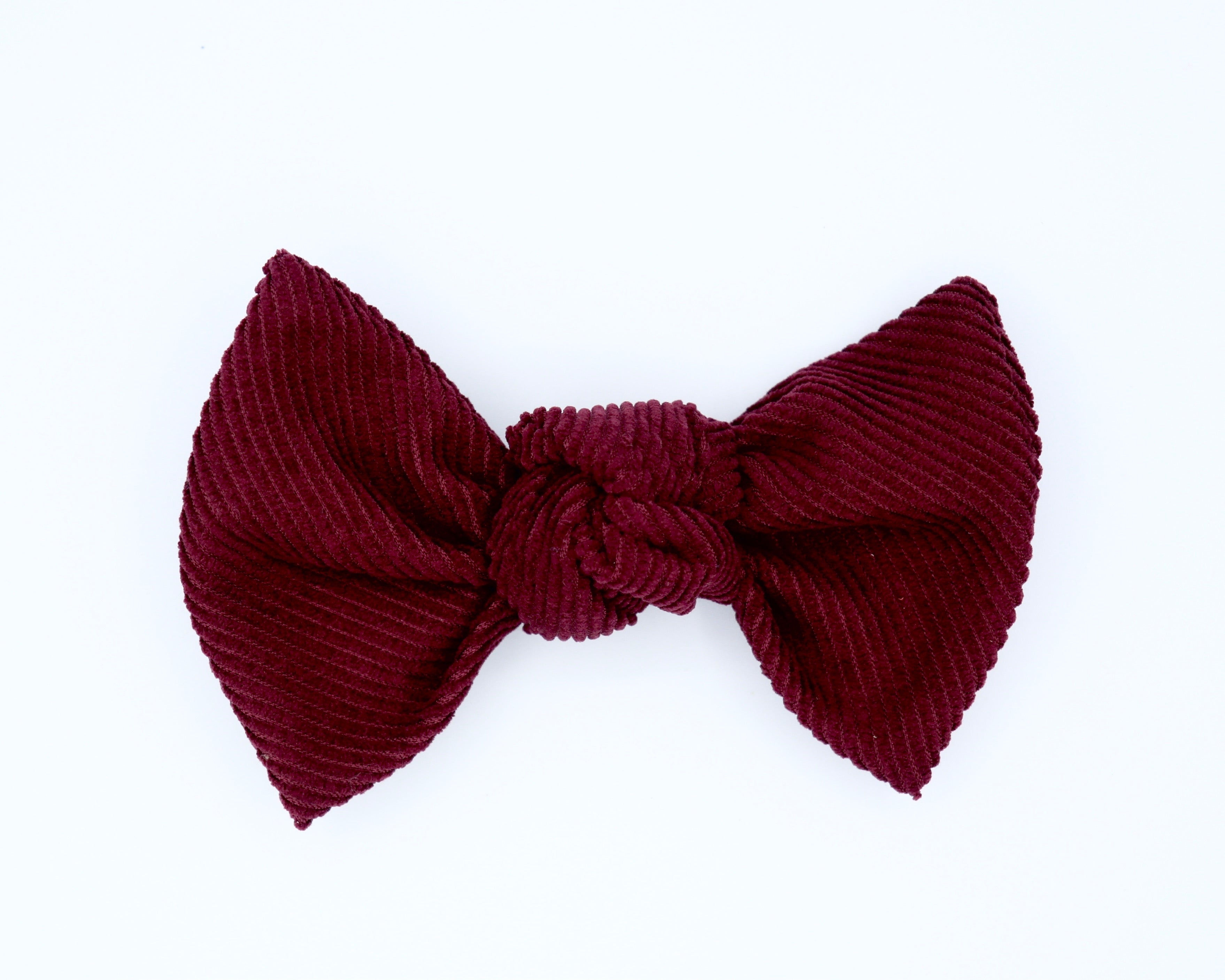 Corduroy Bow: Rosewood