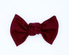 Corduroy Bow: Rosewood