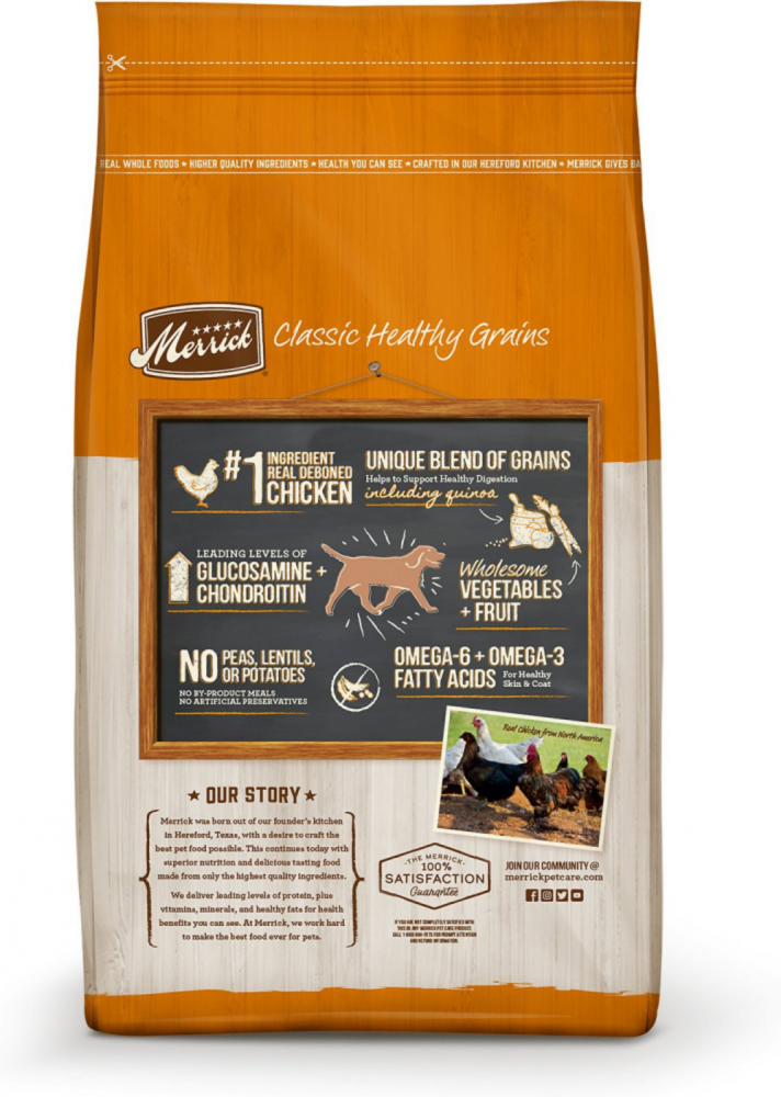 Merrick Classic Healthy Grains Chicken and Brown Rice Dry Dog Food