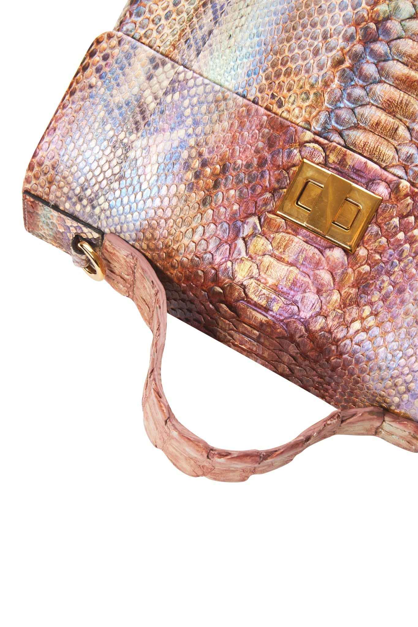 Allysa Payne Iridescent Python & Business/Travel Bag