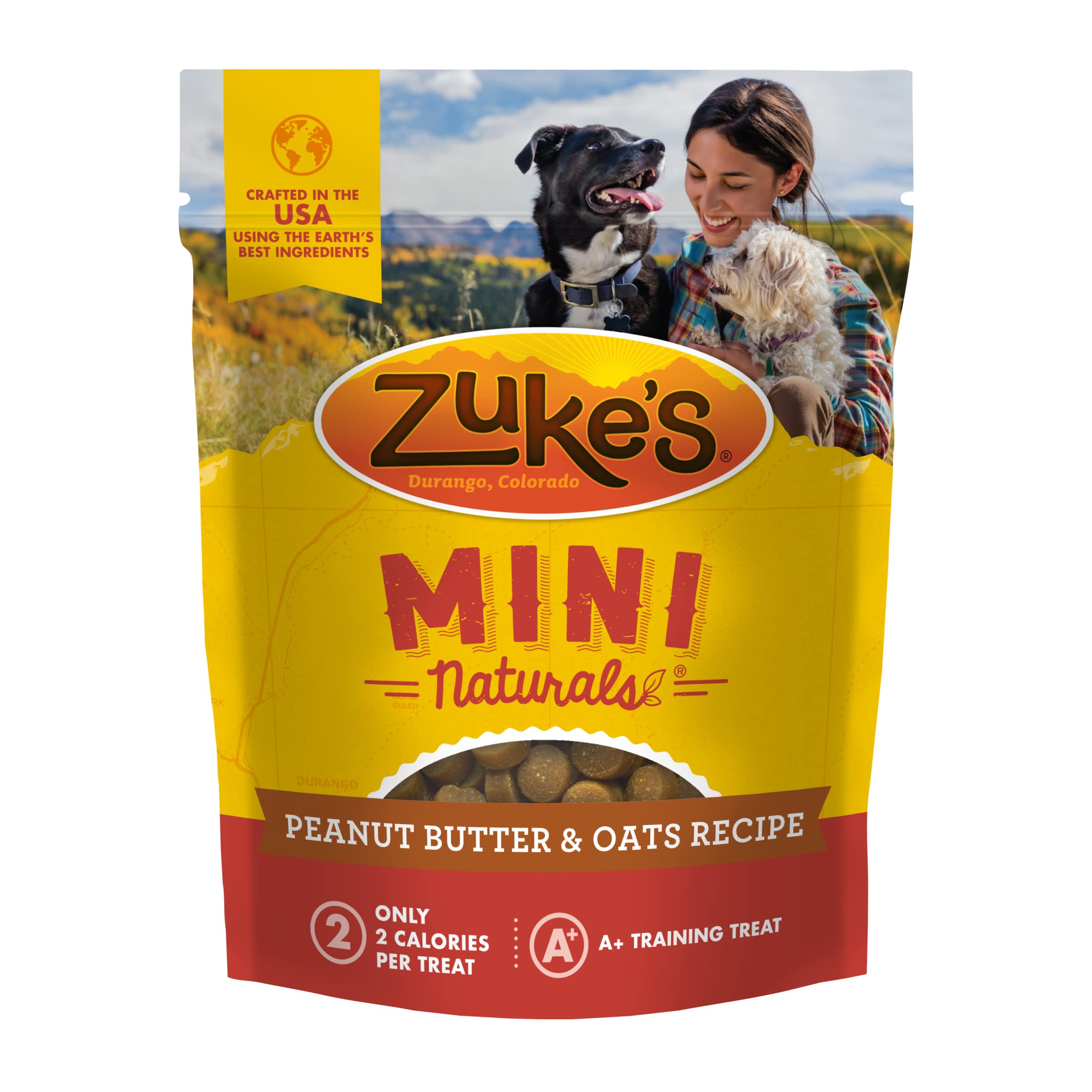 Zukes Adult Mini Naturals Peanut Butter and Oats Dog Treats