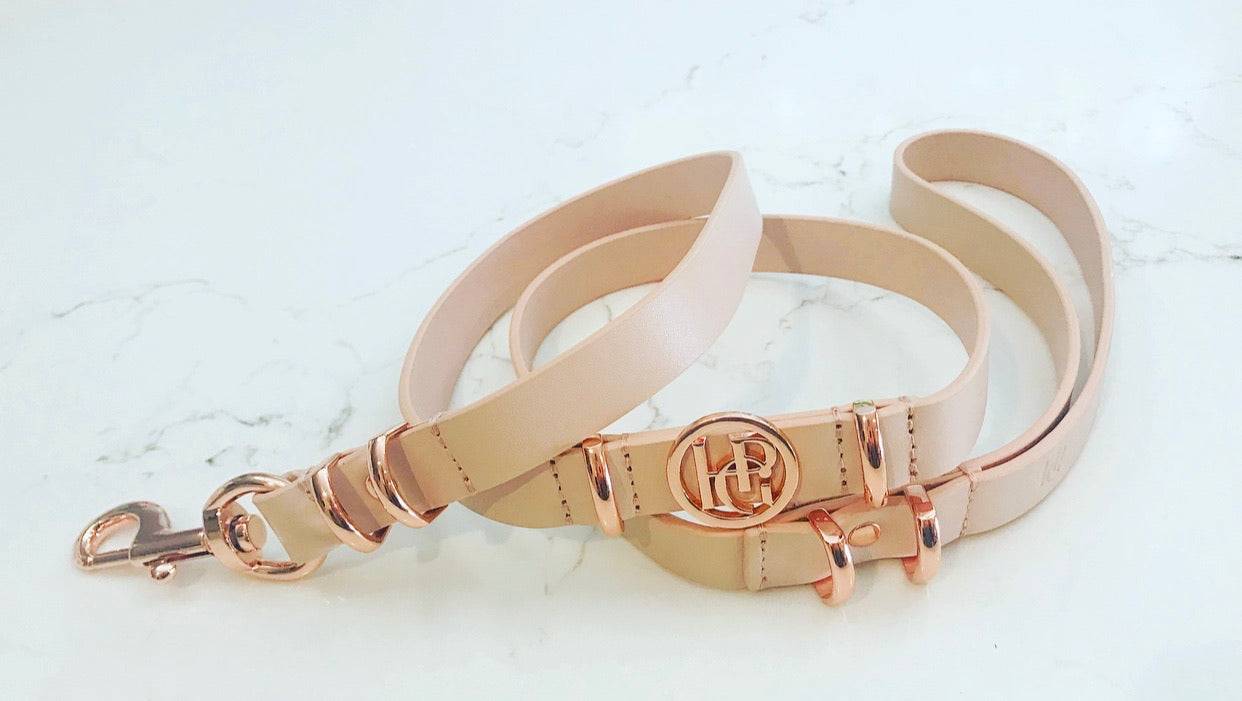 Leather Dog Lead - At Dusk