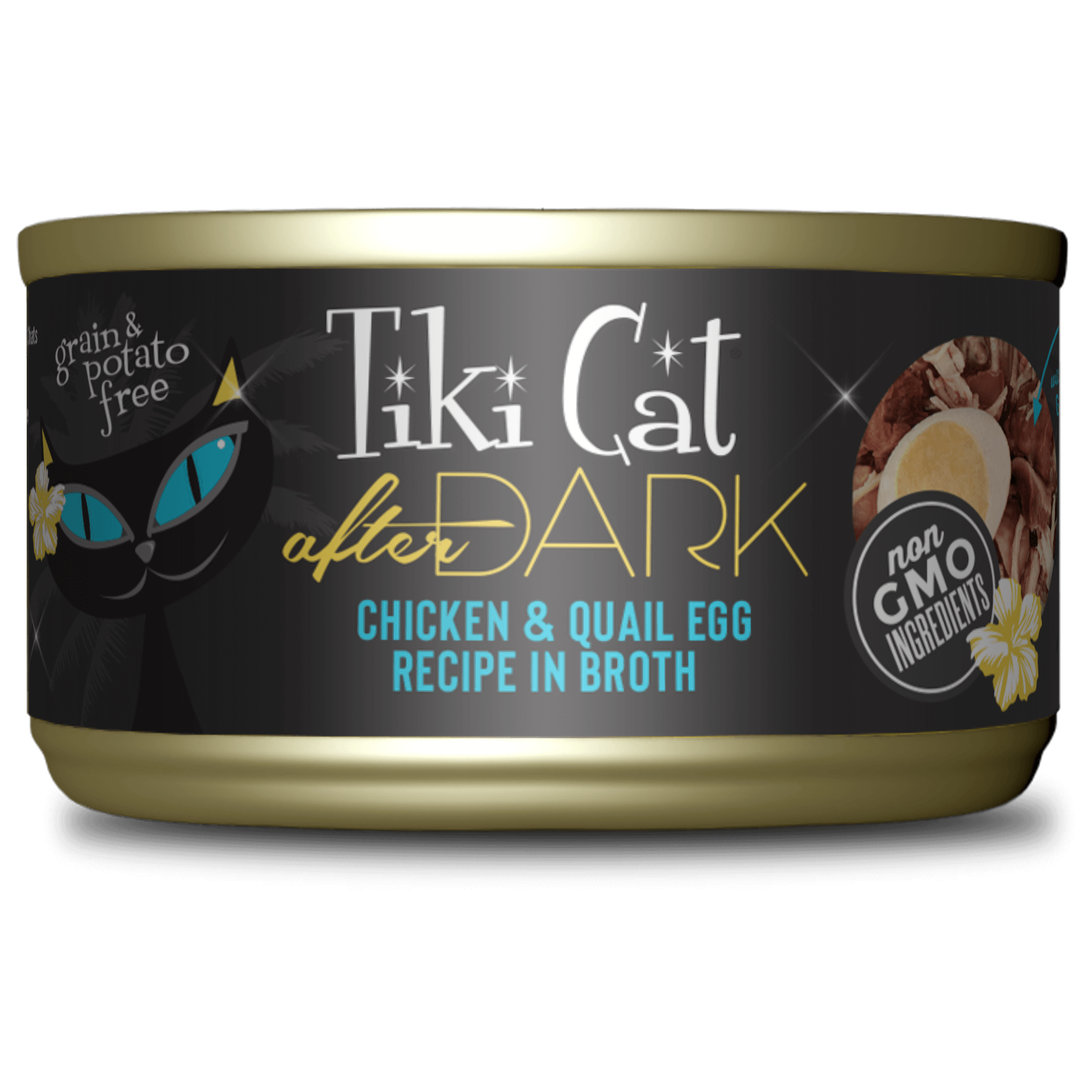 Tikicat Adult After Dark Chicken and Quail in Broth (2.8oz)