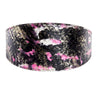 Black, White, Pink, Gold Snake 3” Wide Style Collar