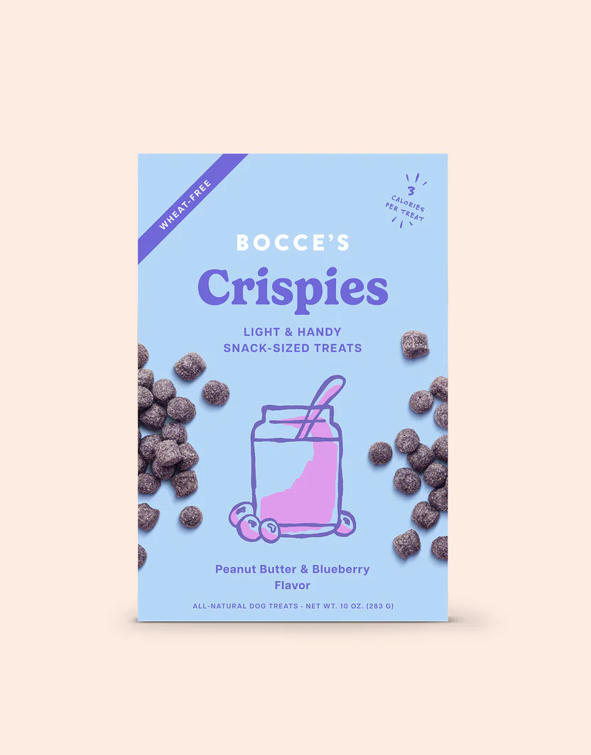 Bocces Crispies Peanut Butter and Blueberry Dog Treats (10oz)