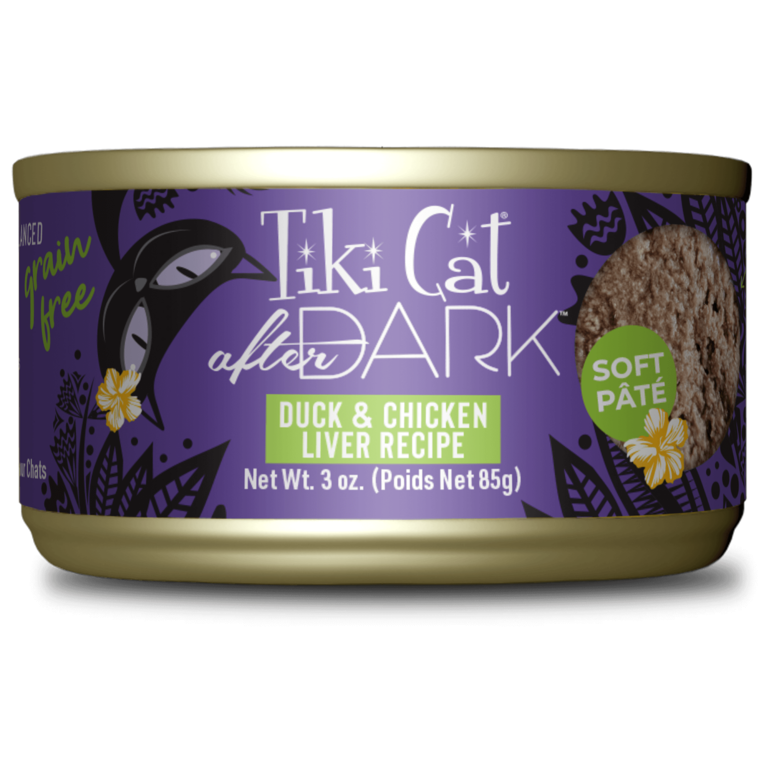 Tikicat Adult After Dark Duck and Chicken Liver Soft Pate (3oz)