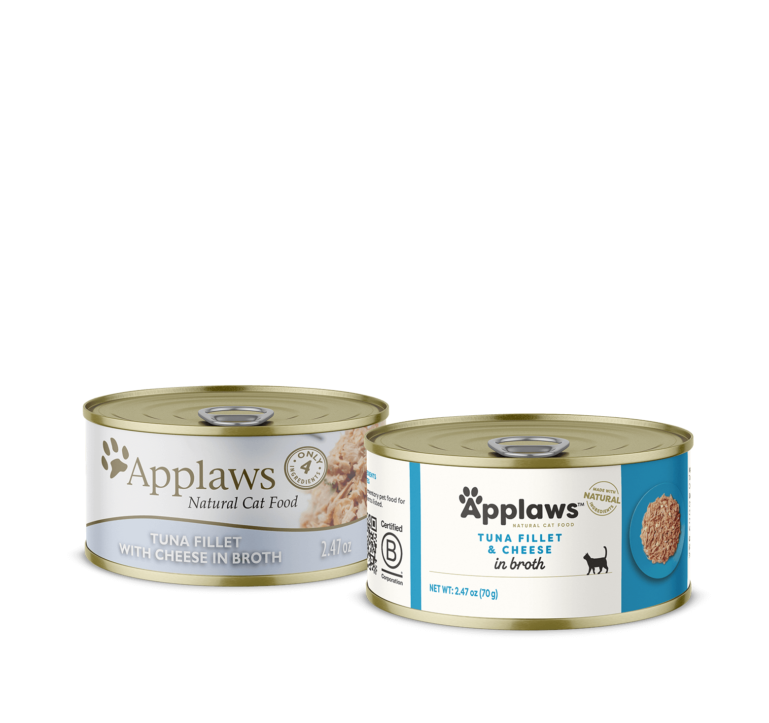 Applaws Adult Tuna Fillet and Cheese Wet Cat Food (2.47oz)