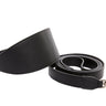 Black Vegan Leather 2” Wide Style Collar & Leash Set