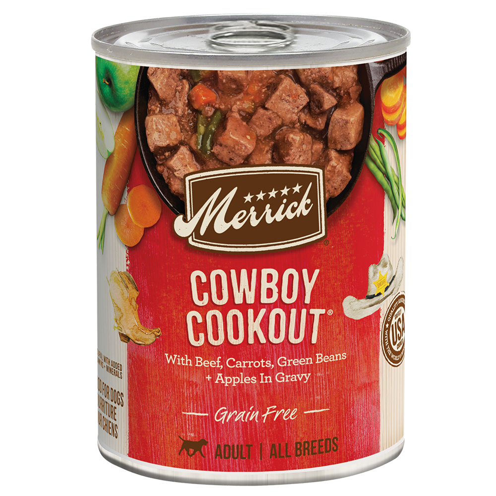 Merrick Grain Free Cowboy Cookout Wet Dog Food (12.7oz)