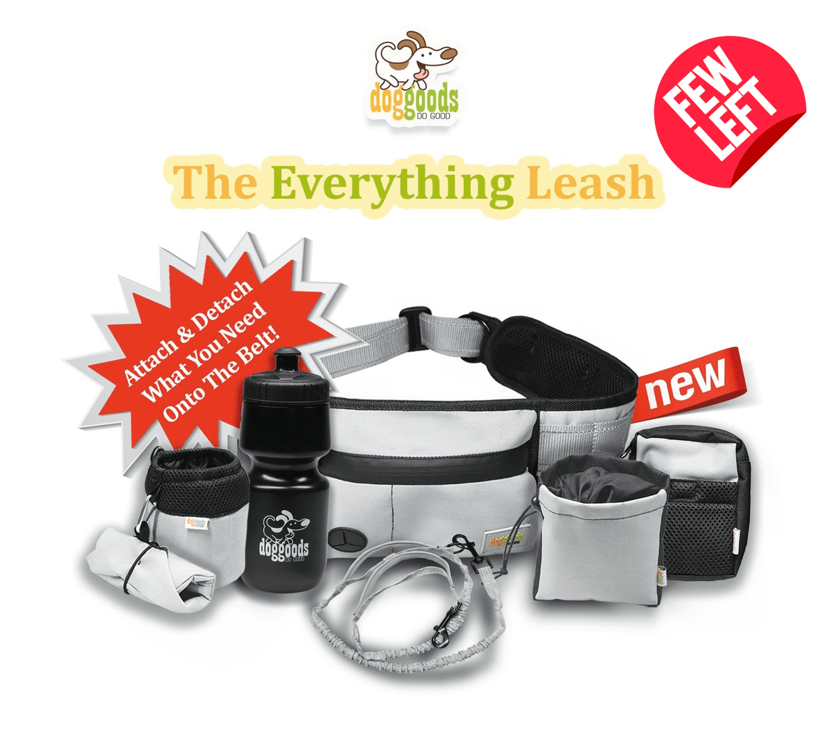 Dog Leash Fanny Pack (The Everything Leash) by DogGoods