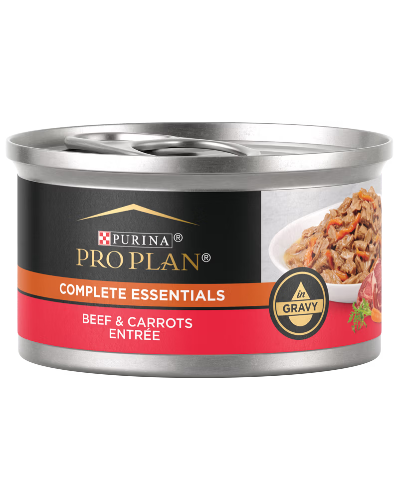 Pro Plan Complete Essentials Beef & Carrots Entre in Gravy Wet Cat Food (3oz)