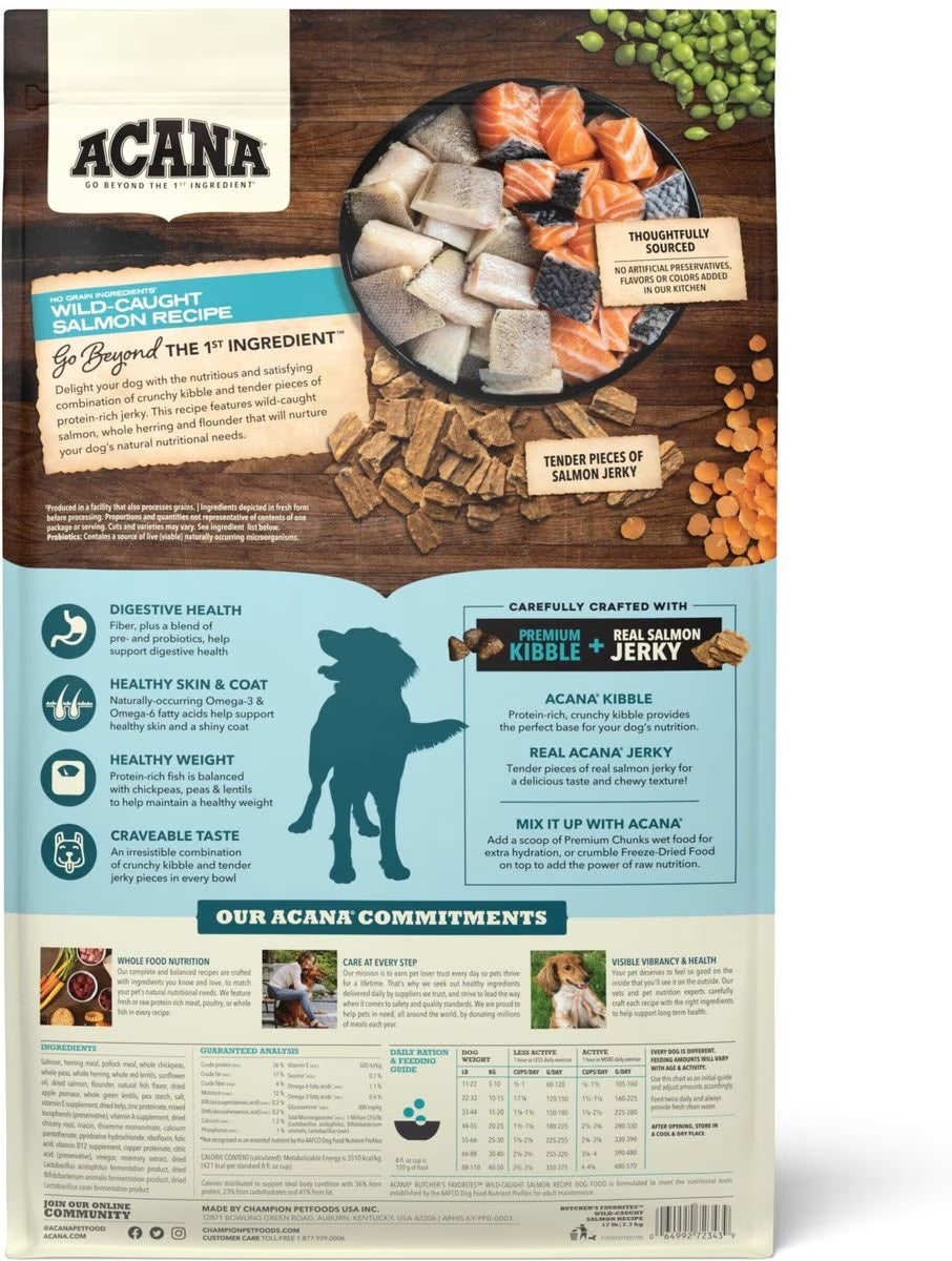 Acana Adult Grain Free Butchers Favorites Salmon Dog Food