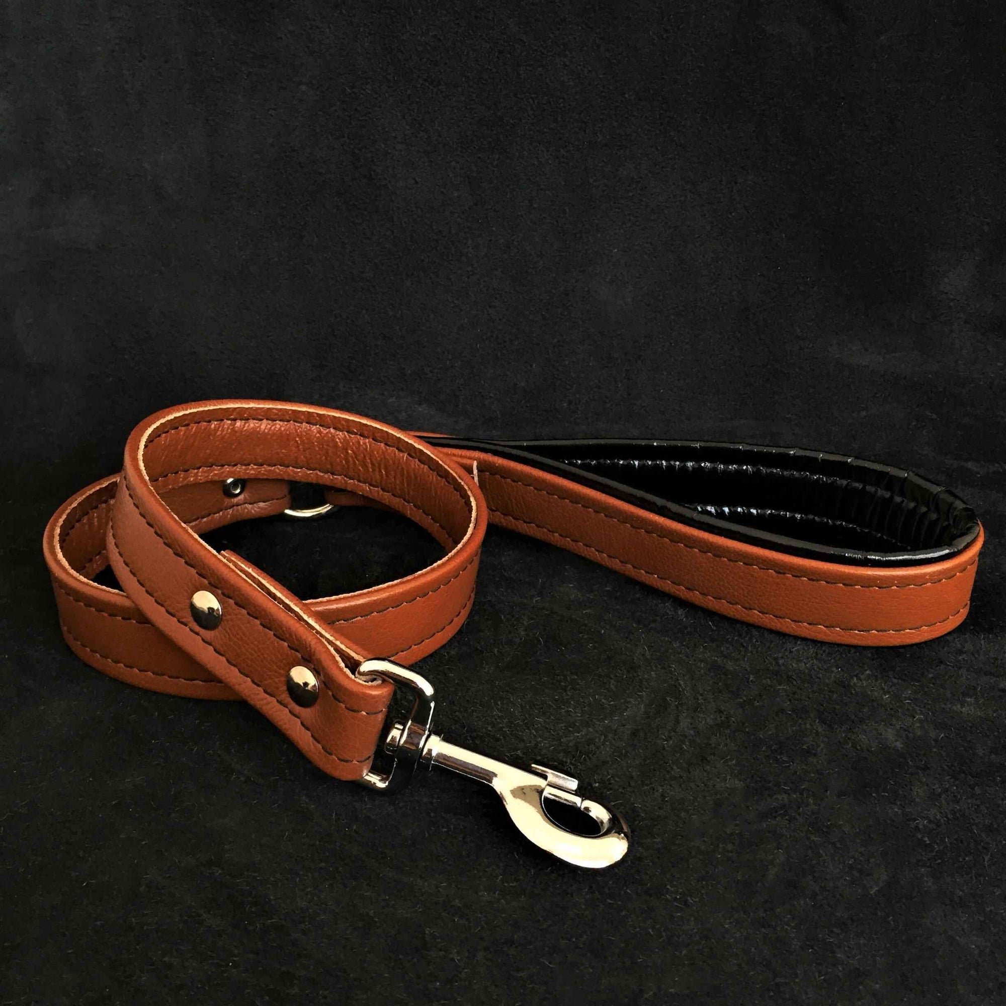 Bestia Brown Soft Leather Dog Leash