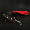 Bestia Dog Gear Genuine Leather Dog Collar - Black