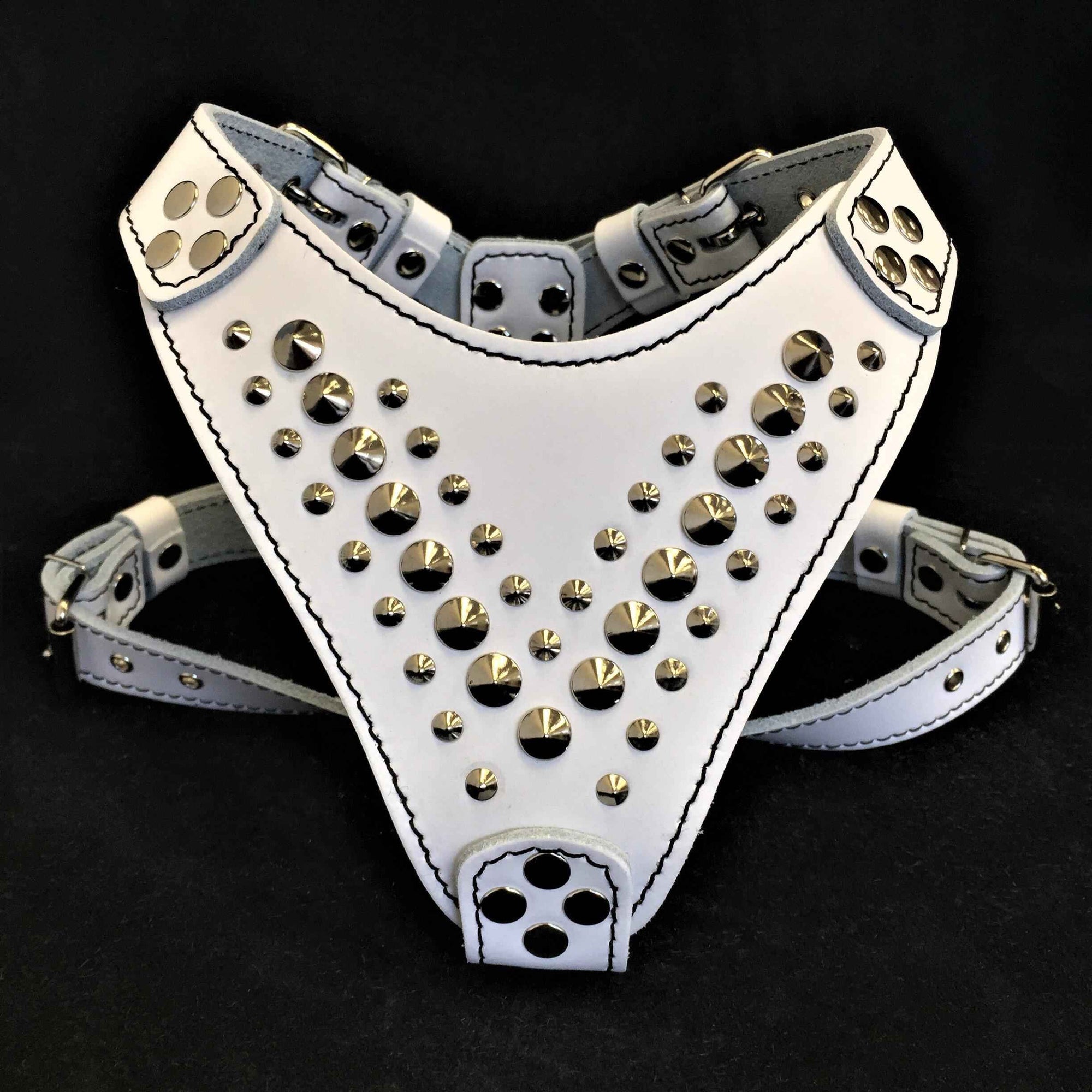 Bestia Star Leather Small to Medium Dog Harness