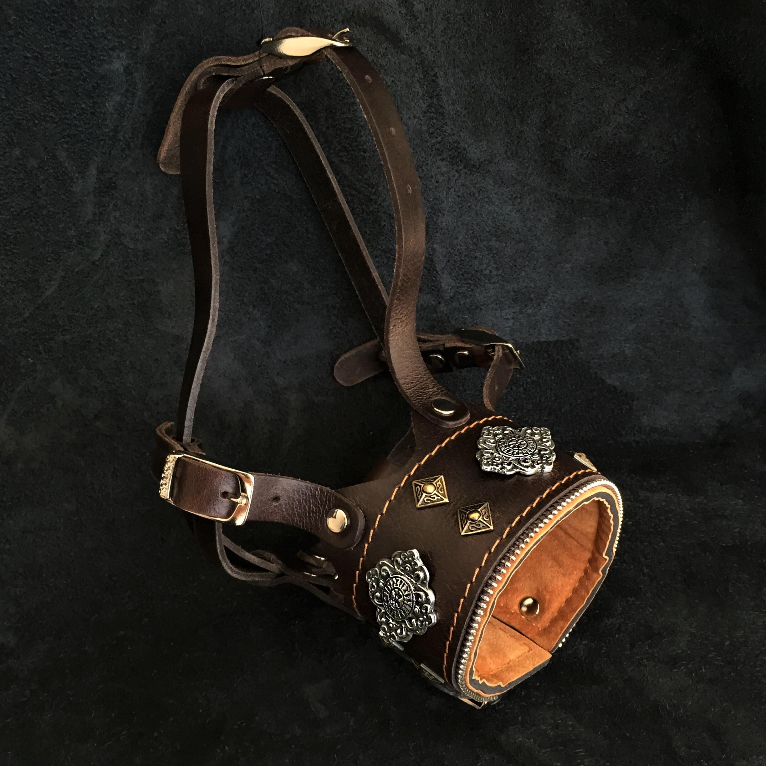 Bestia Dog Gear Genuine Leather Muzzles 