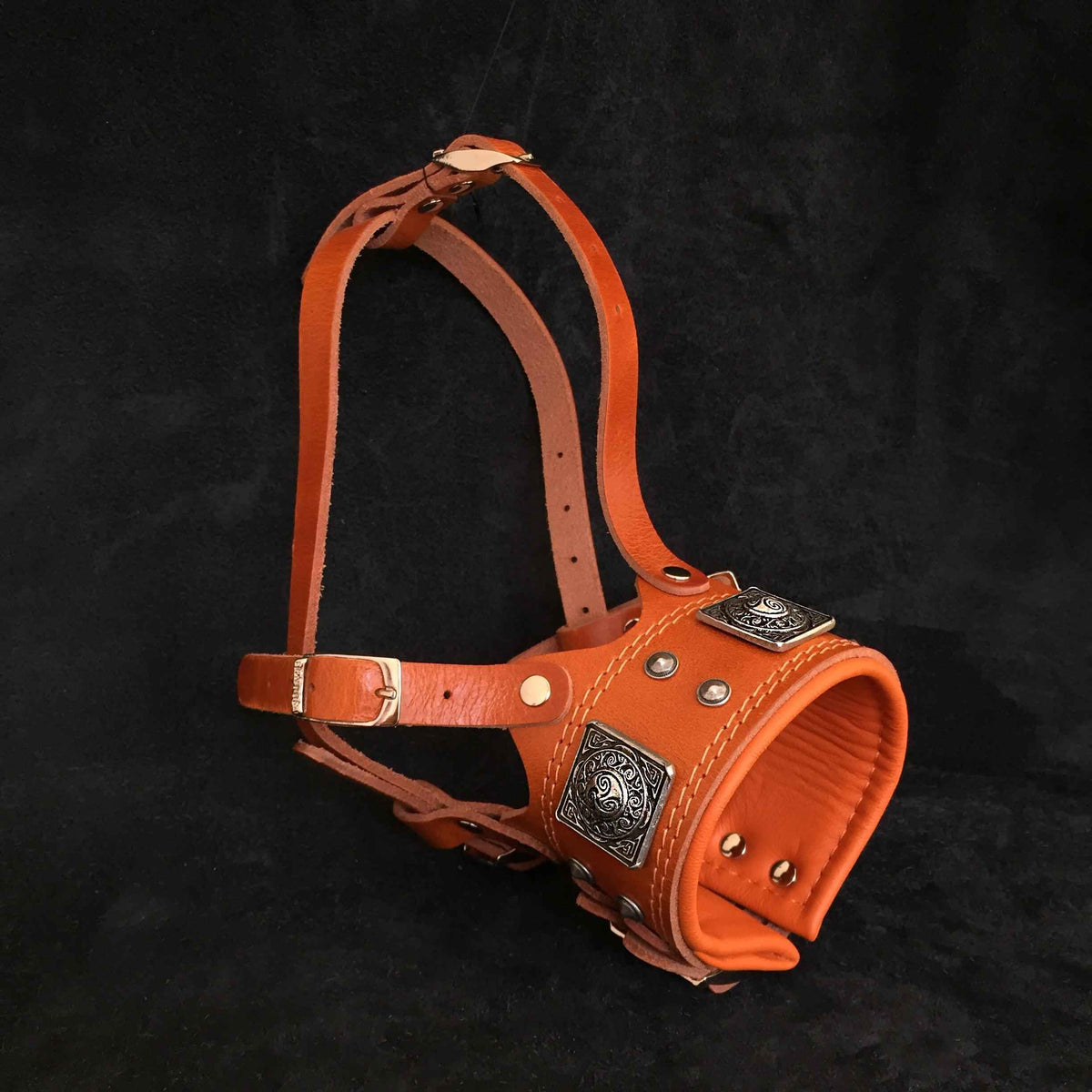 Bestia Eros Brown Leather Dog Muzzle