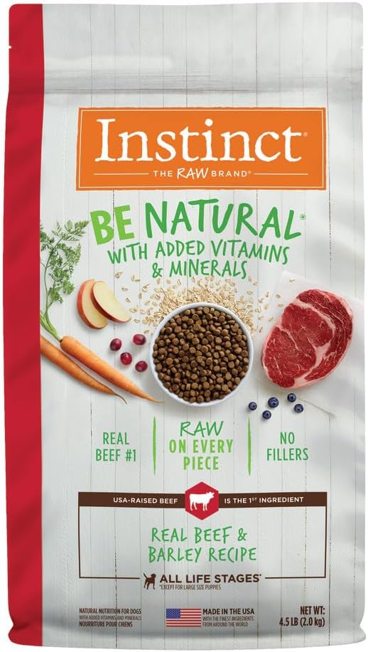 Instinct Be Natural Beef & Barley Dry Dog (4.5lb)