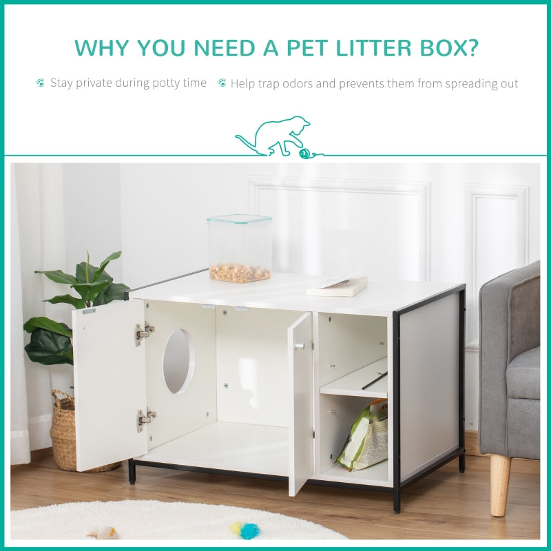 Hidden Cat Litter Box Enclosure