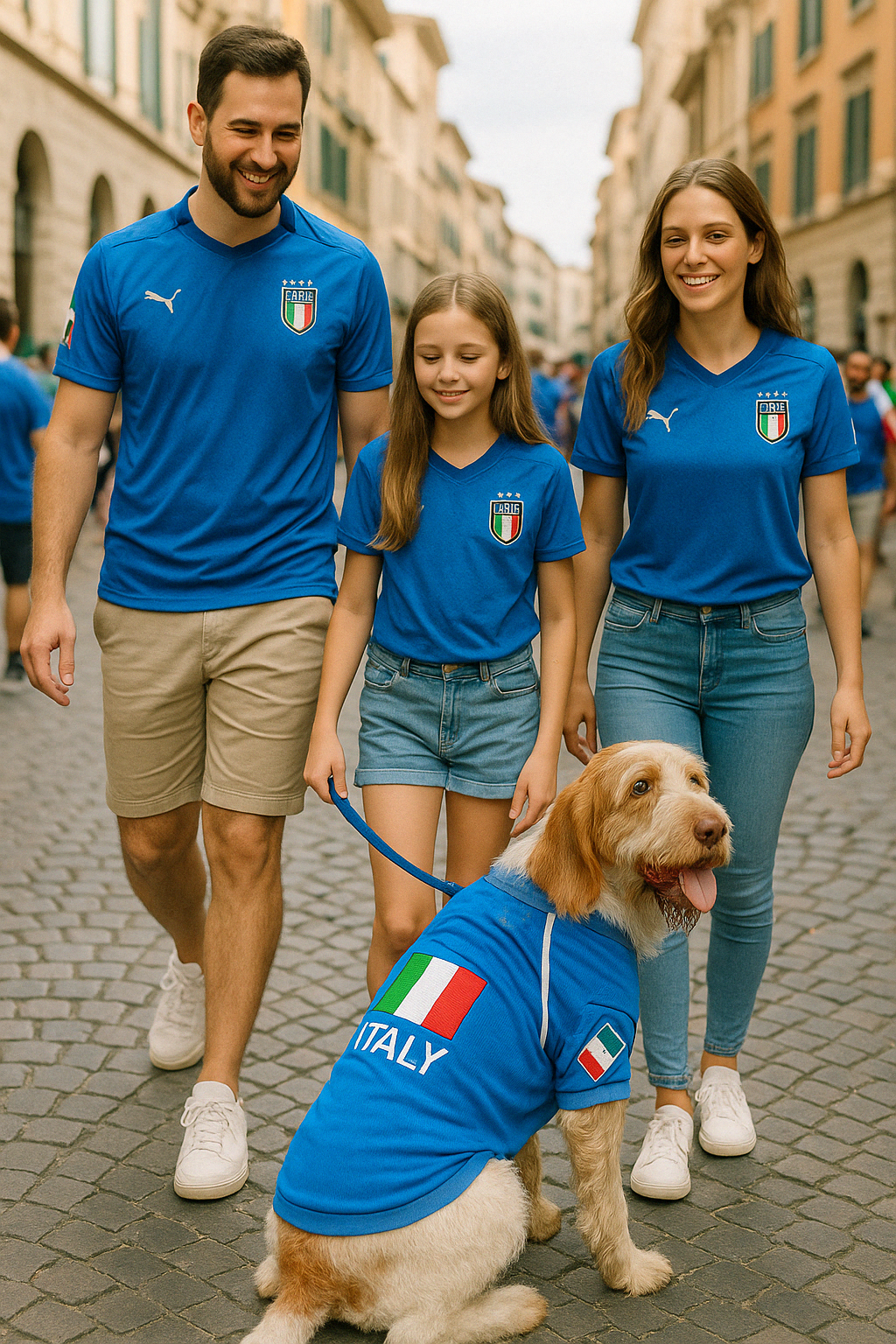 Parisian Pet Team Italy Jersey-Blue & White