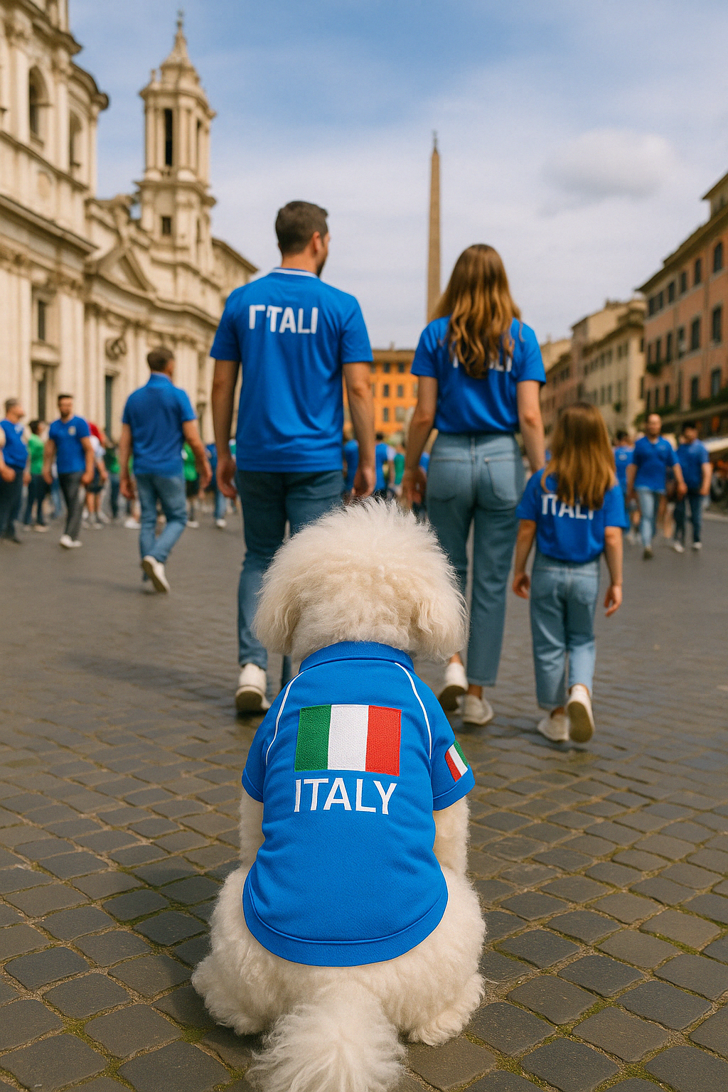 Parisian Pet Team Italy Jersey-Blue & White
