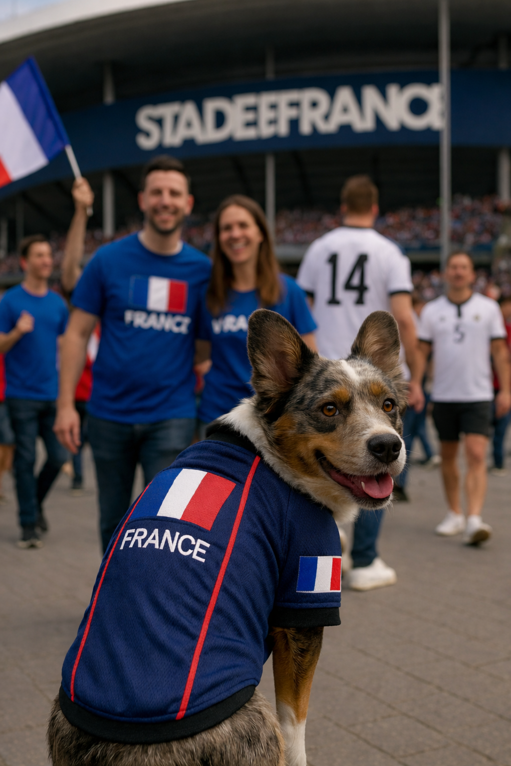 Parisian Pet Team France Jersey-Blue