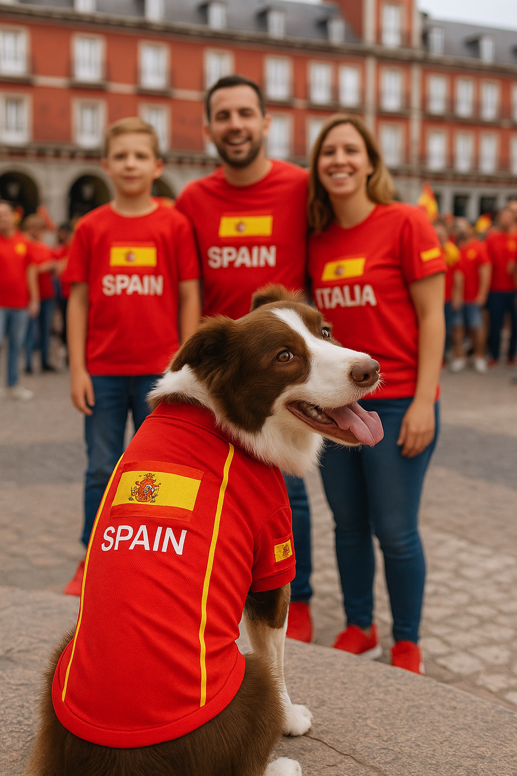 Parisian Pet Team Spain Jersey-Red & Yellow Stripes