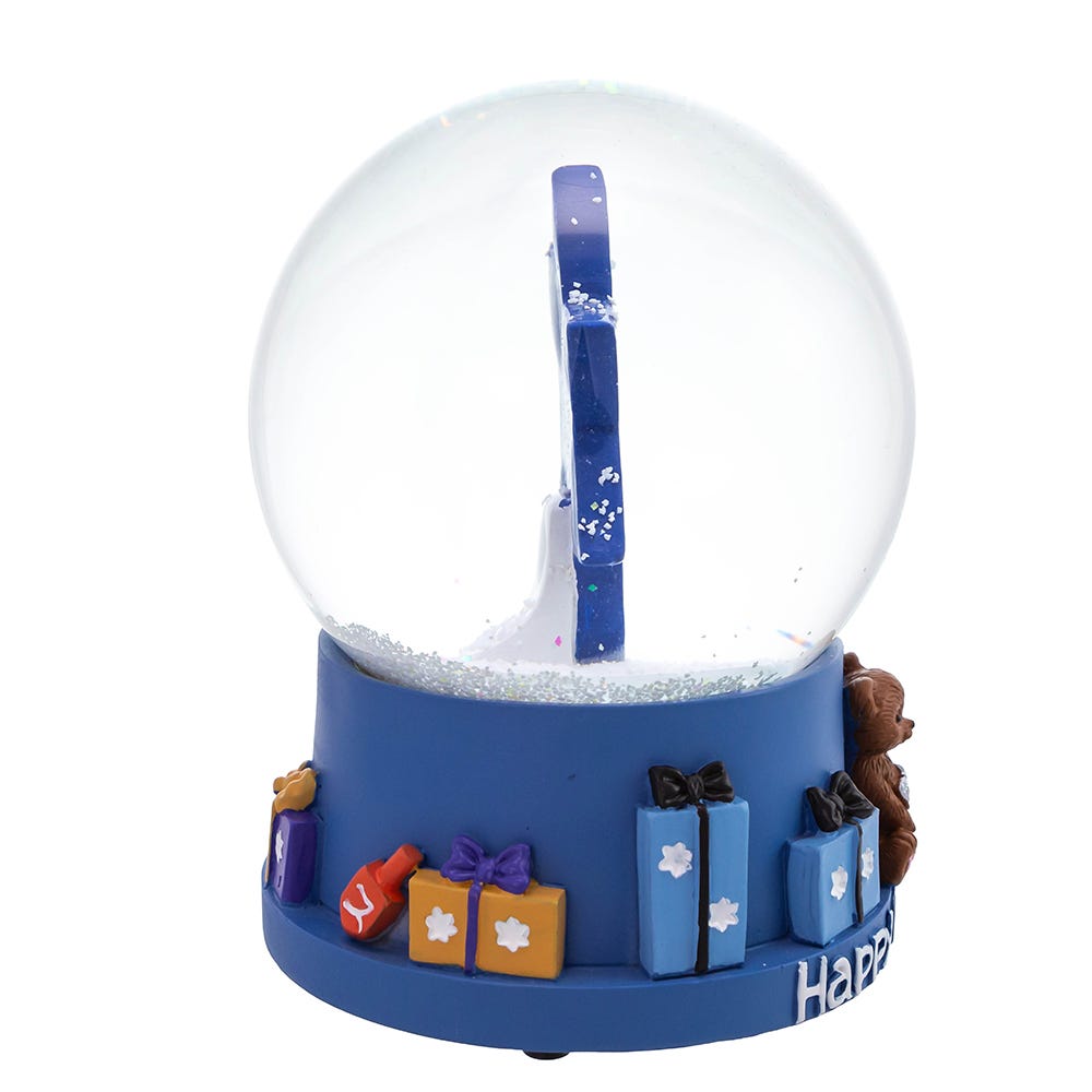 Kurt Adler 100MM Musical Hanukkah Star of David Waterglobe