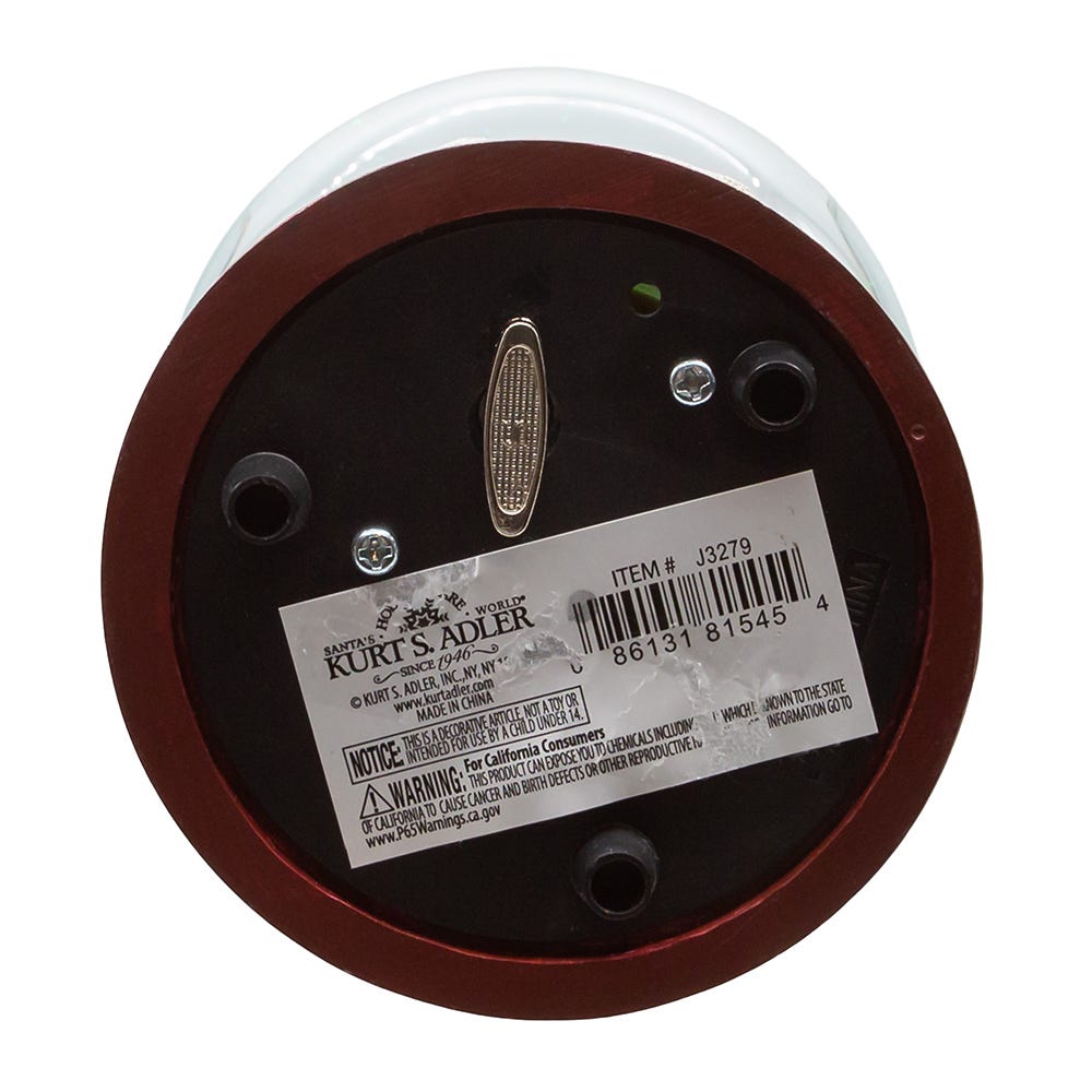 Kurt Adler 100MM Wind Up Musical Cardinals Water Globe