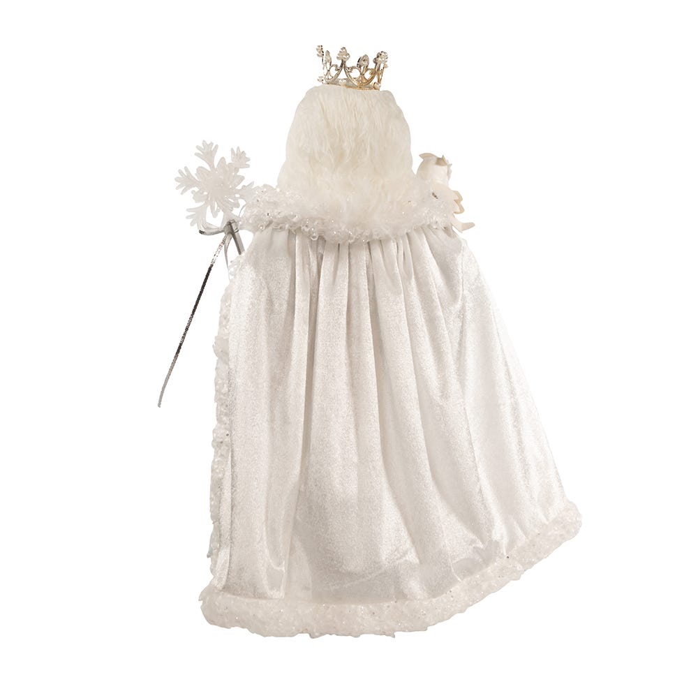 Kurt Adler 21-Inch Silver, White and Lavender Blue Standing Santa