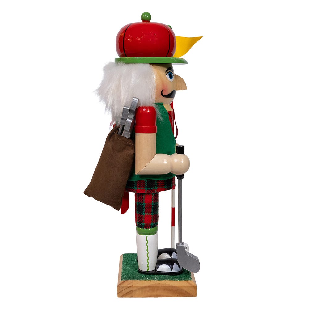 Kurt Adler 12-Inch Wooden Golf Nutcracker