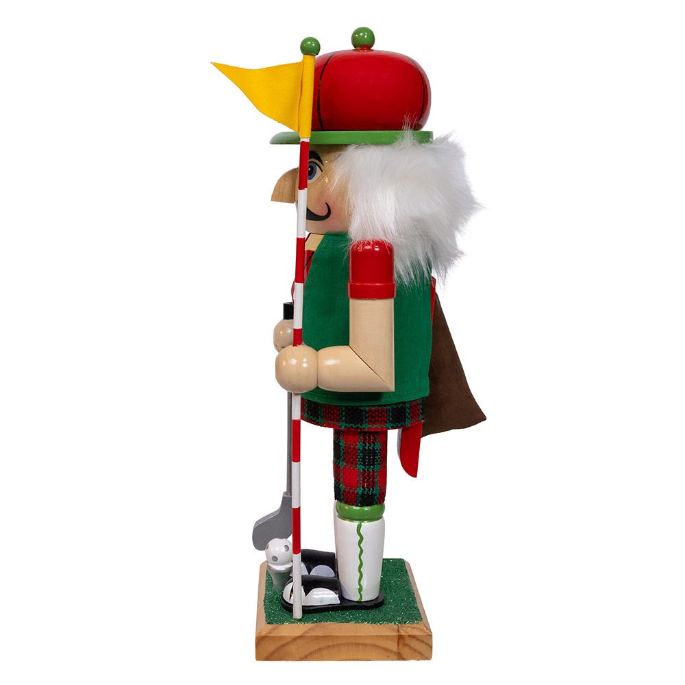 Kurt Adler 12-Inch Wooden Golf Nutcracker