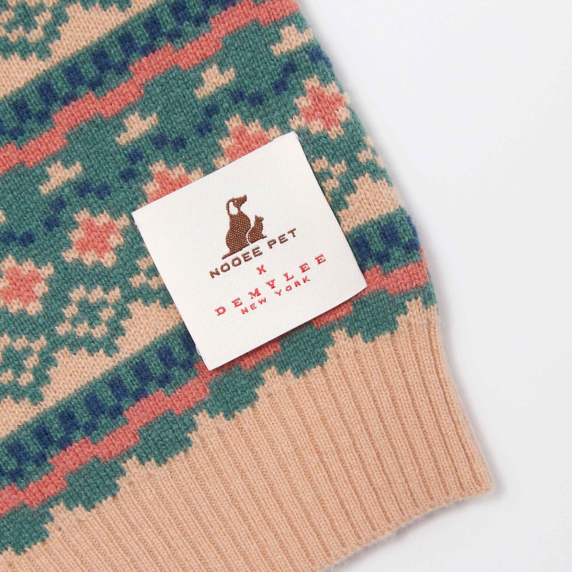 Nooee Pet Jacquard Wool Sweater
