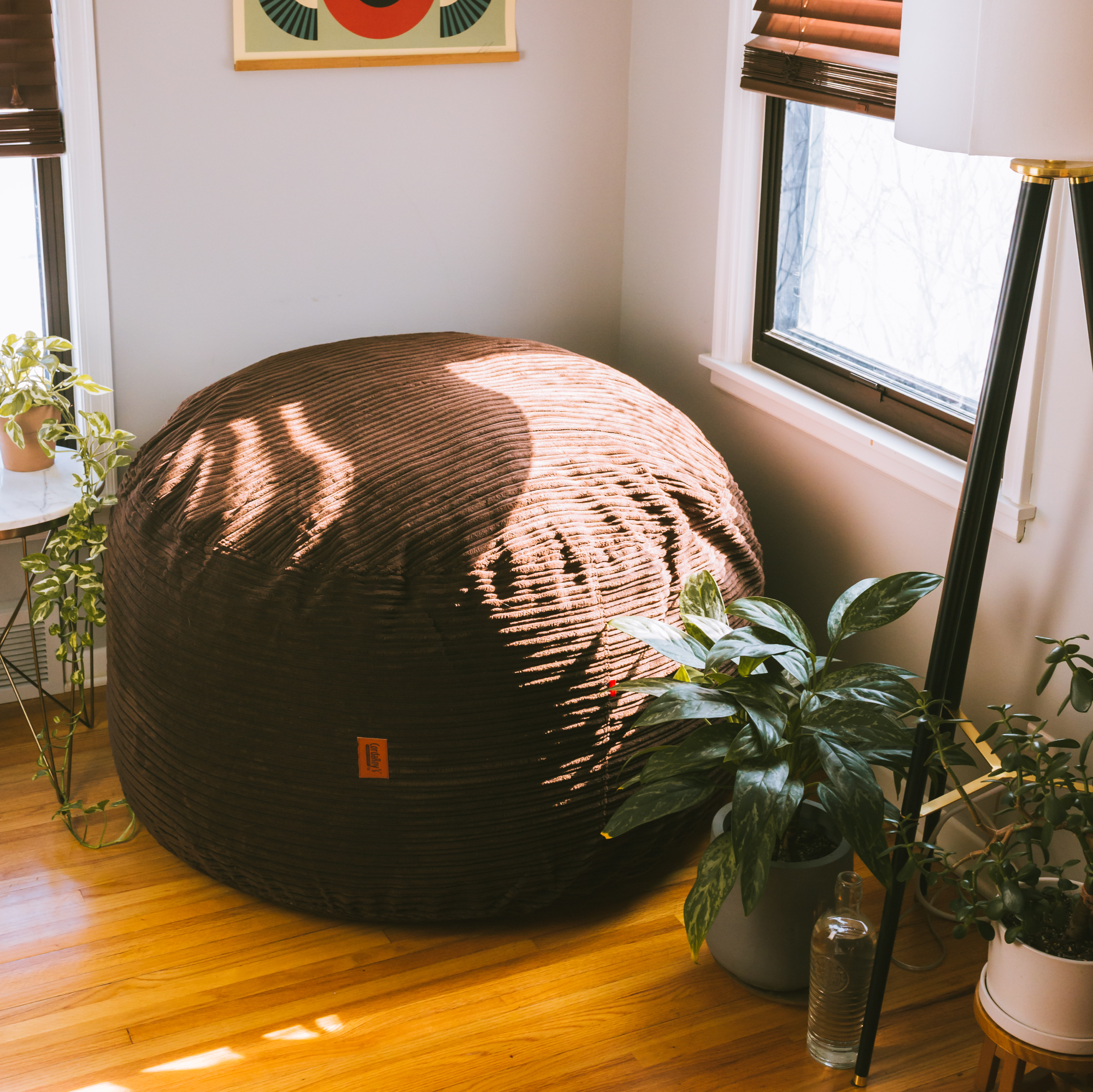 CordaRoy's Queen Terry Corduroy Convertible Bean Bag Chair