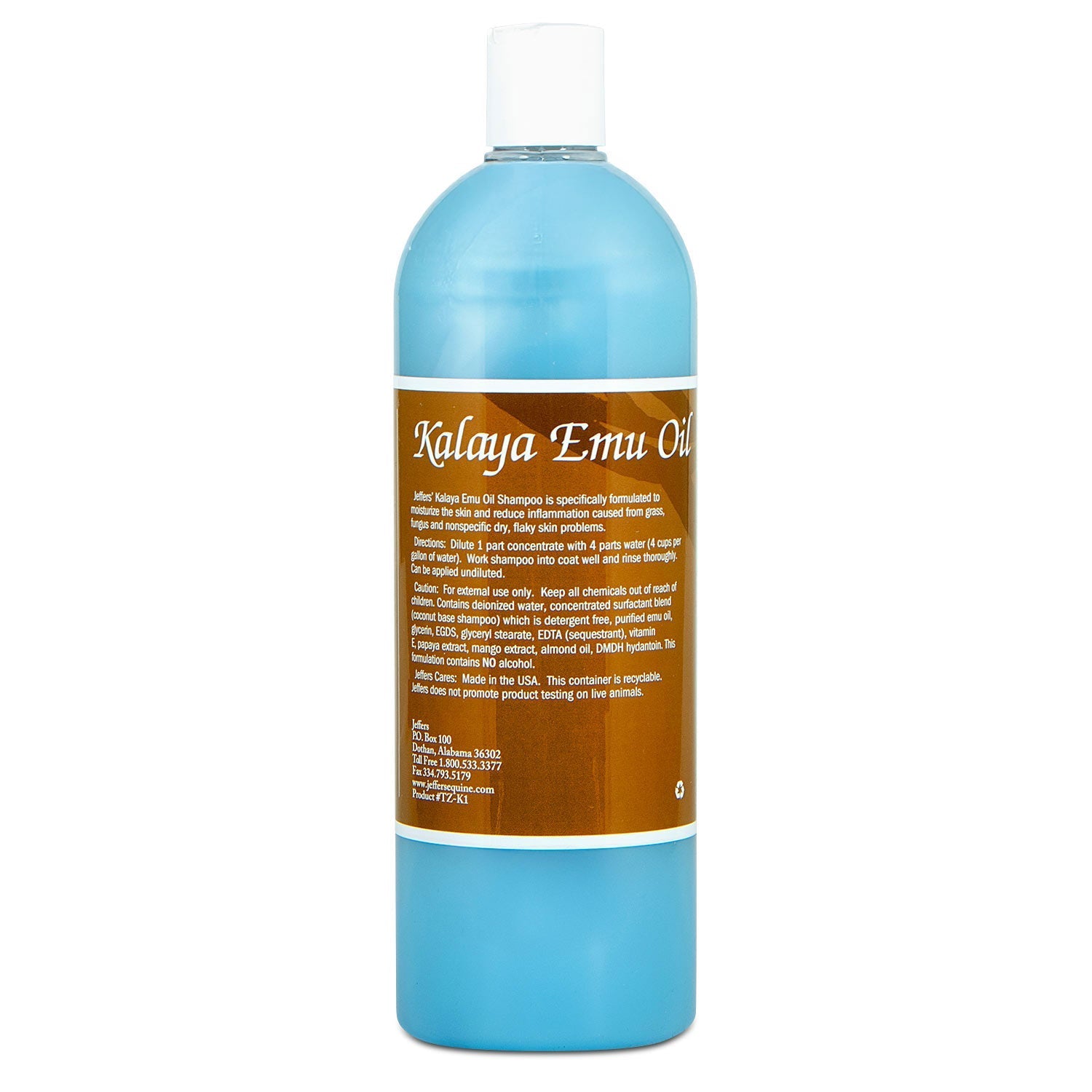 Jeffers Equine Kalaya Emu Oil Ultra Moisturizing Horse Shampoo