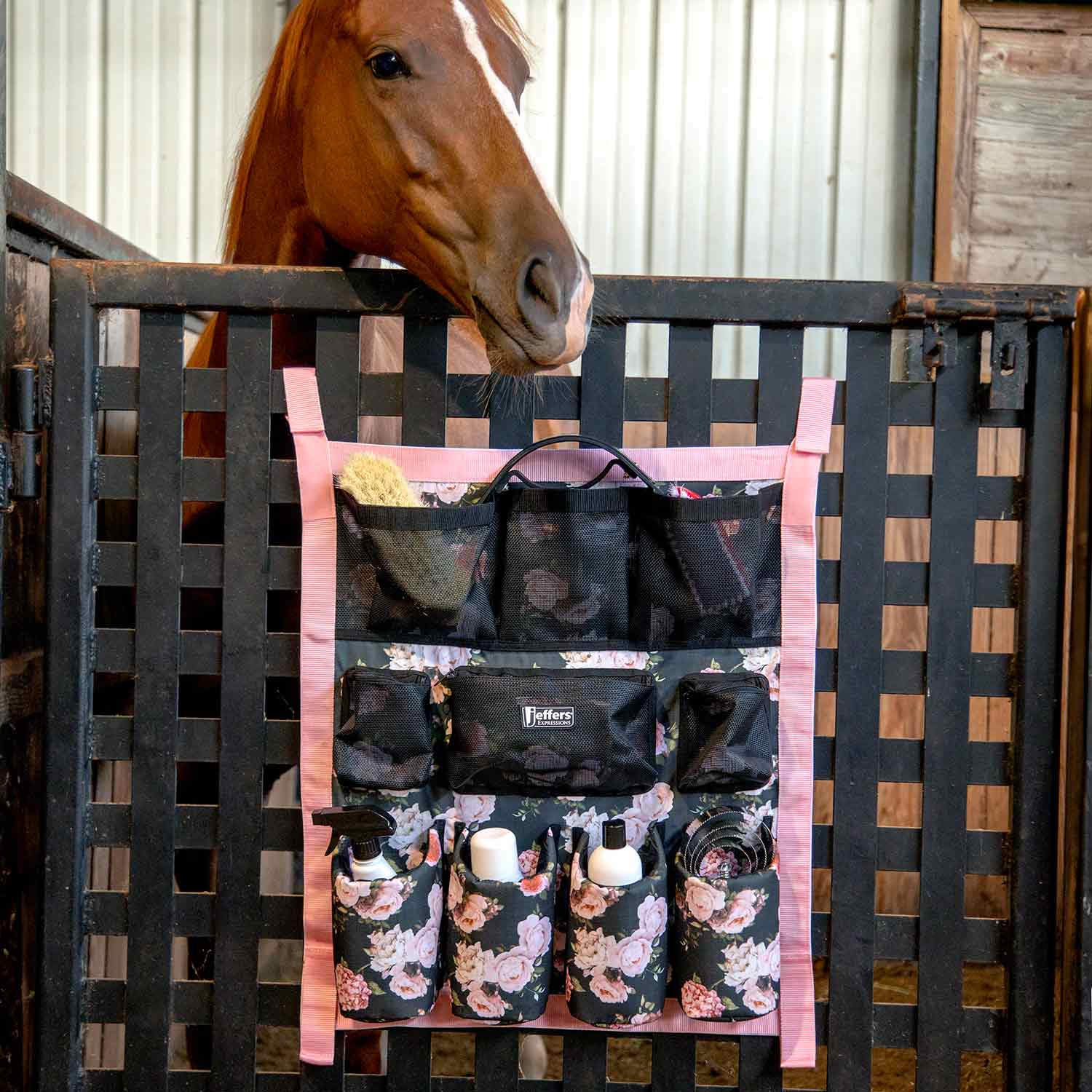 Jeffers Expression Trailer Door Horse Grooming Caddy