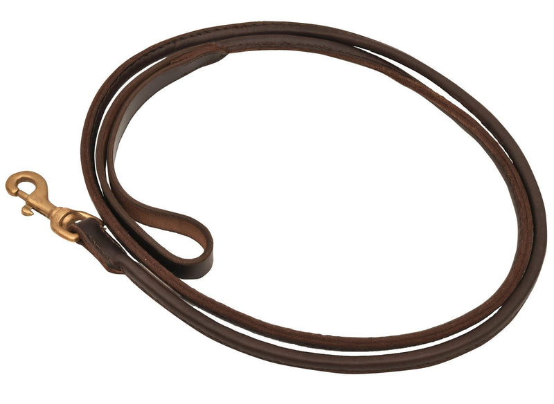 Jeffers Rolled Leather Dog Leash with Hand Strap Handle, 6L