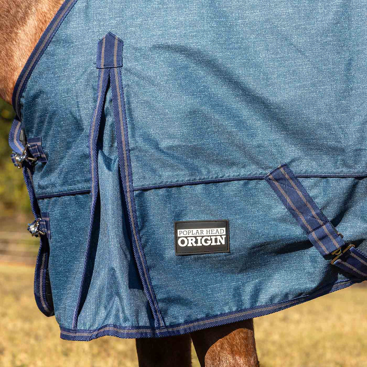 Jeffers Poplar Head – "Origin" 600D Medium Weight Turnout Blanket, 240g | Waterproof & Breathable Horse Blanket