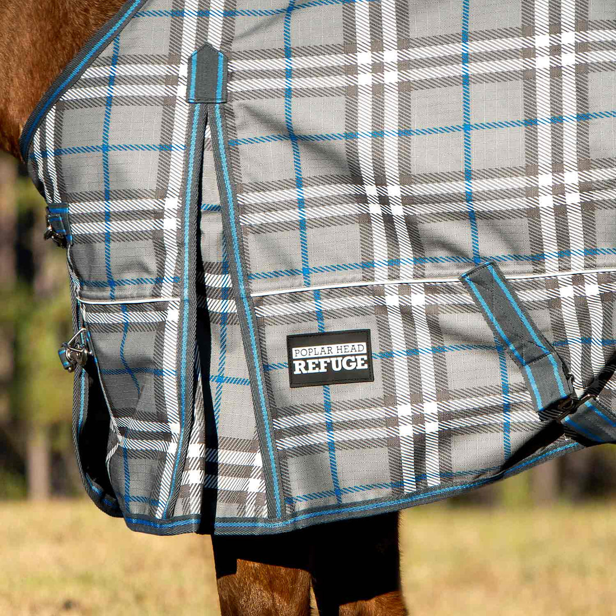 Jeffers Poplar Head – "Refuge" 1200D Waterproof Turnout Sheet, 0g Lightweight Horse Blanket