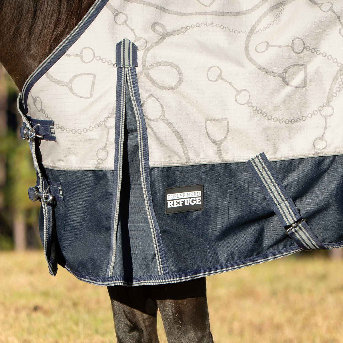Jeffers Poplar Head – Uniquely English 1200D Medium Weight Turnout Blanket, 240g - Waterproof & Breathable Horse Blanket