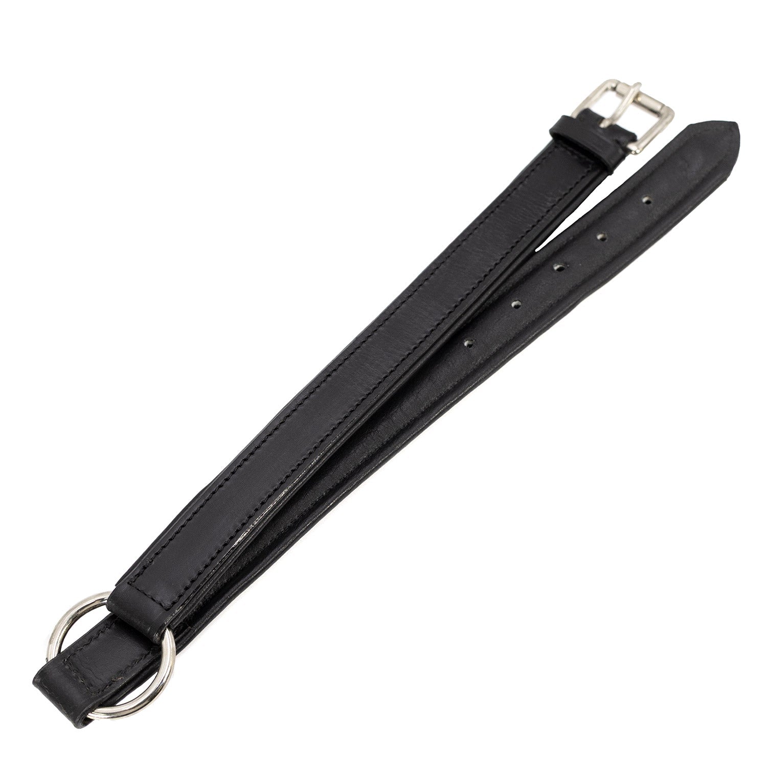 Jeffers Premium Padded Black Leather Dog Collars | HT Animal Supply