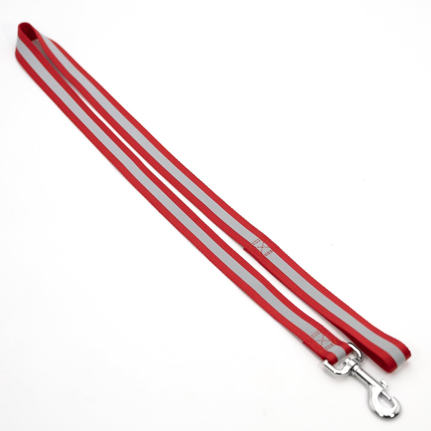 Jeffers Reflective Glow-in-the-Dark Safety Stripe Nylon Dog Leash, 1" W x 4 L