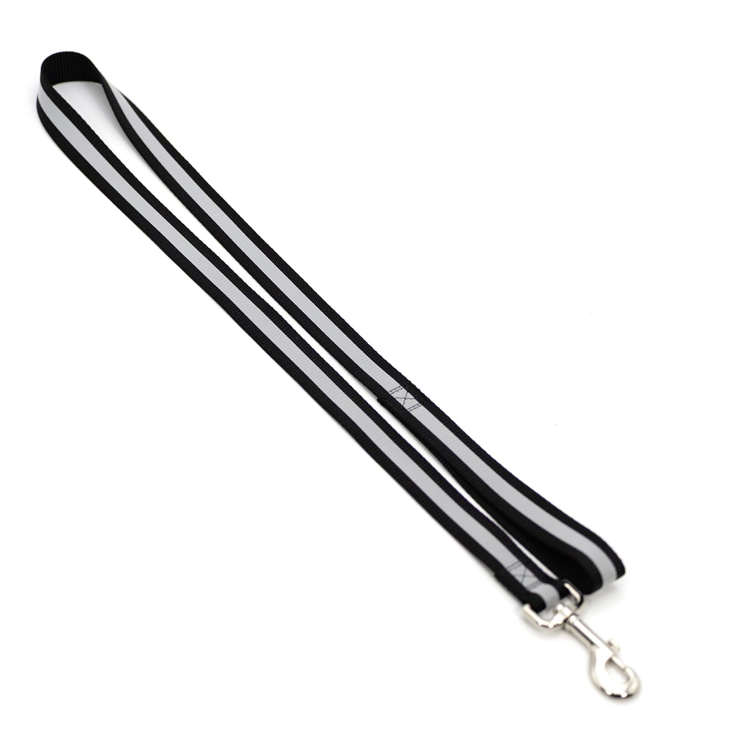Jeffers Reflective Glow-in-the-Dark Safety Stripe Nylon Dog Leash, 1" W x 4 L