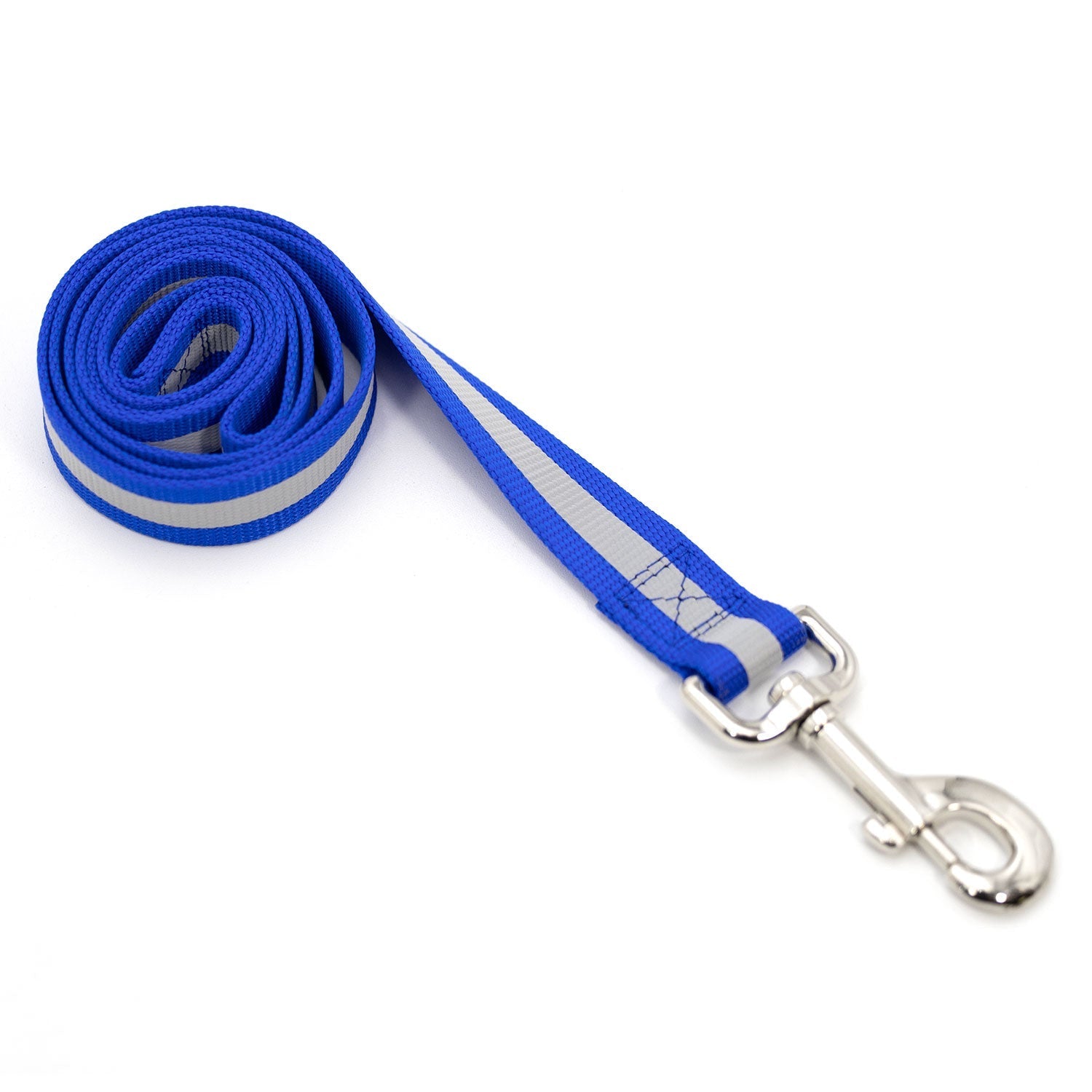Jeffers Reflective Glow-in-the-Dark Safety Stripe Nylon Dog Leash, 1" W x 4 L