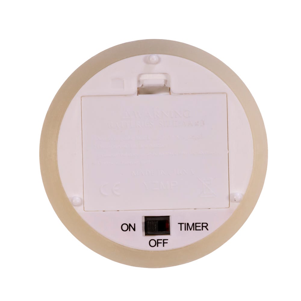 Kurt Adler 7-Inch Battery-Operated Fiberoptic LED Santa Wax Candle