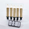 Kurt Adler Battery-Operated Taper LED Candle with Clips, 5 pieces