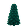 Kurt Adler 9-Inch Battery Operated Green Christmas Tree Candle with LED Flicker Flame