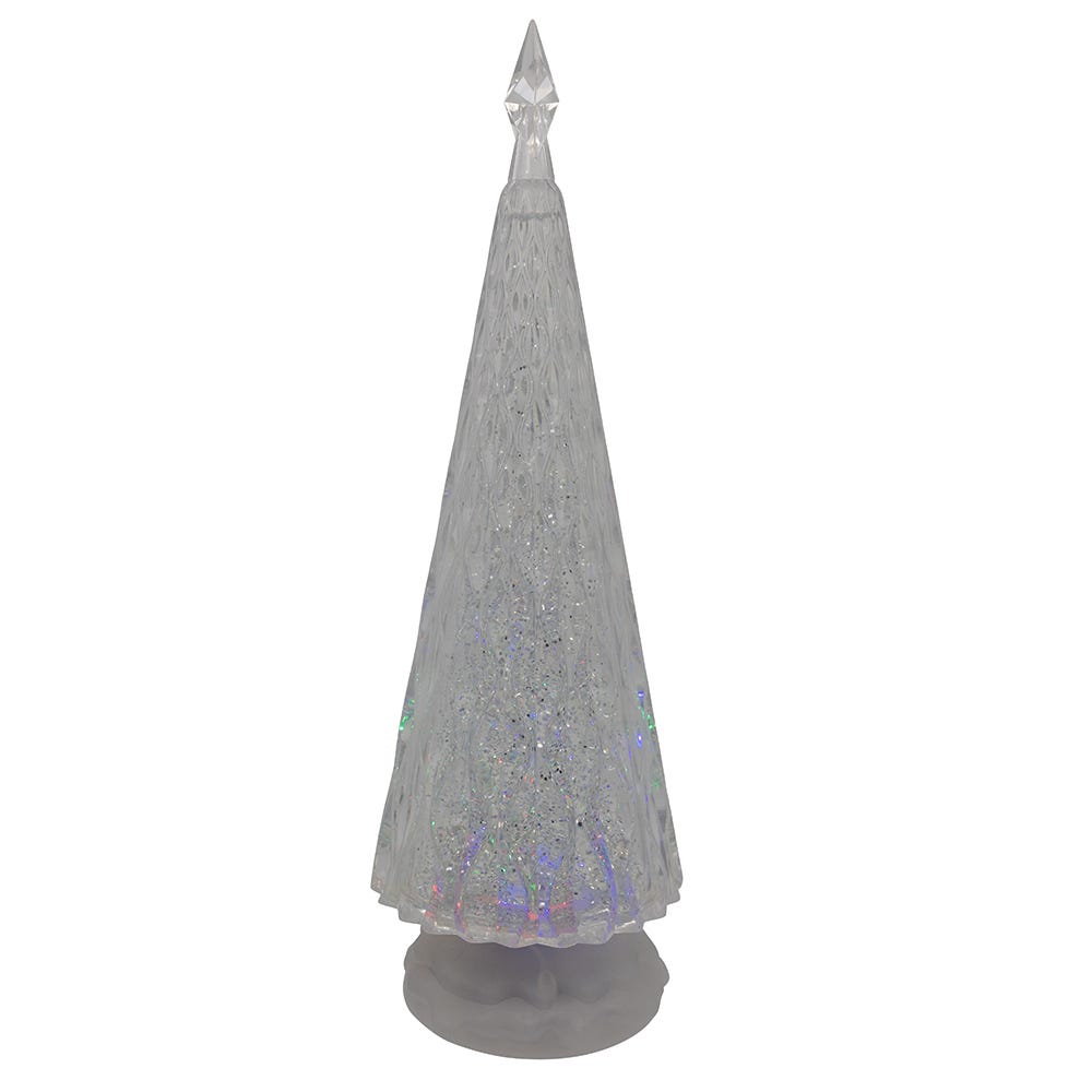 Kurt Adler 13.6-Inch Battery Operated RGB Color Changing Christmas Tree with Water