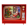 Kurt Adler 8.325-Inch Battery Operated USB LED Musical TV with Spinning Glitter Water Table Piece